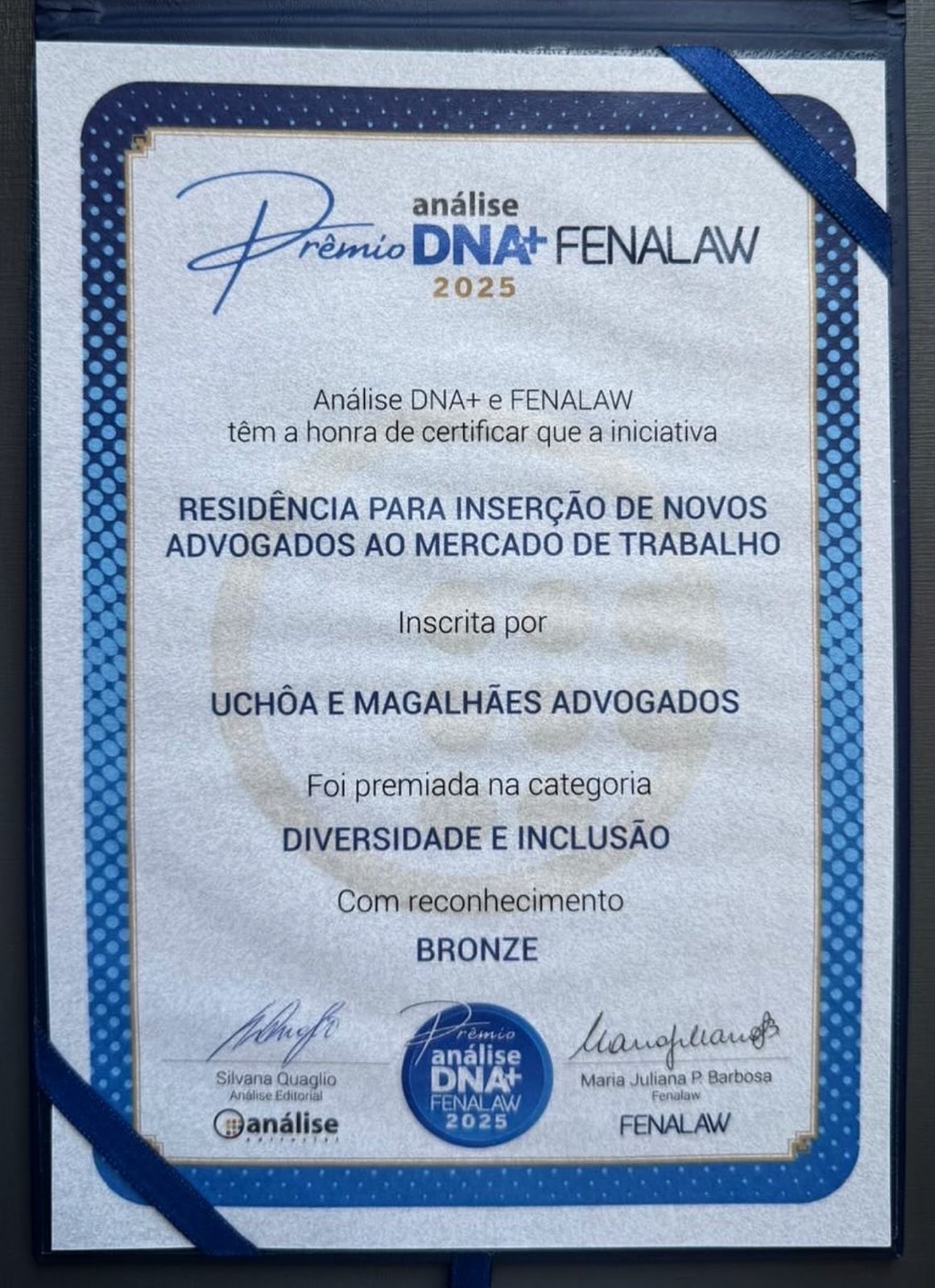 Prêmio DNA+ Fenalaw 2025